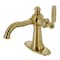 Kingston Brass KSD3547KL Single-Handle Bathroom Faucet with Push Pop-Up, Brushed Brass KSD3547KL - alternate 1